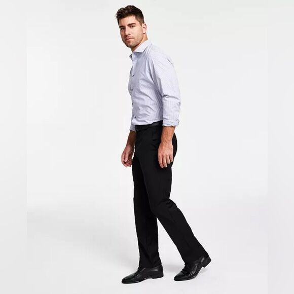 NWT Lauren Ralph Lauren Classic-Fit UltraFlex Suit Wool Pants 38Wx32L Cuffed Hem - Picture 1 of 6
